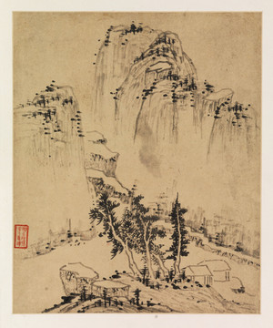 杨龙友山水画