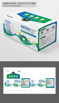 英文版口罩包装