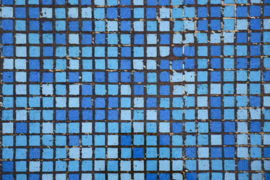 蓝色马塞克瓷砖