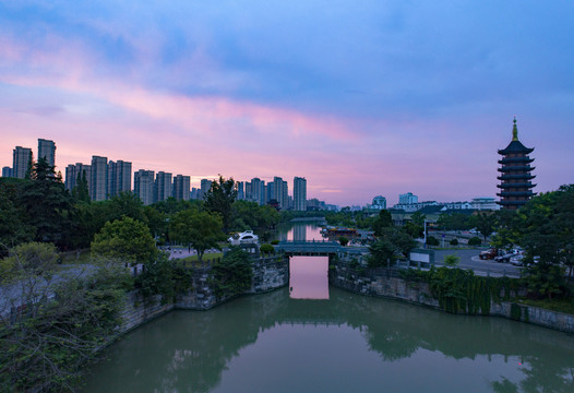 江苏省淮安市里运河城市风光