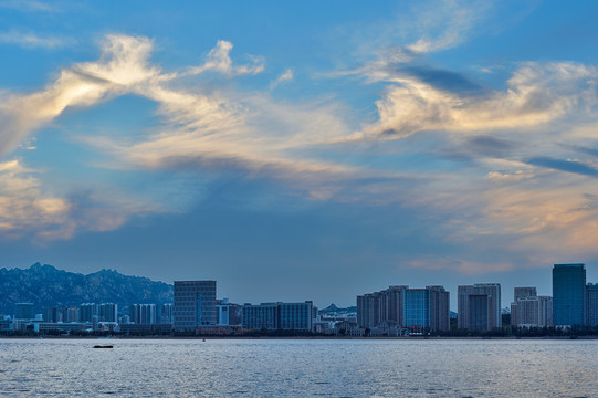 黄岛唐岛湾夕阳