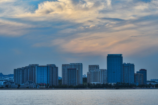 黄岛唐岛湾夕阳