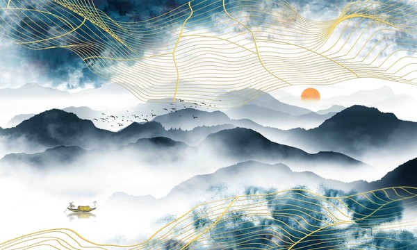 線條背景墻