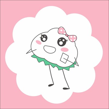 棉花插畫