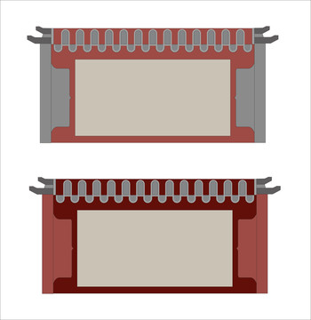 仿古墙面标识牌