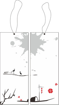 水墨標(biāo)簽