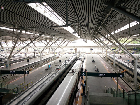 高铁站台内景