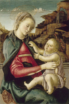 波提切利圣母子与吟唱天使