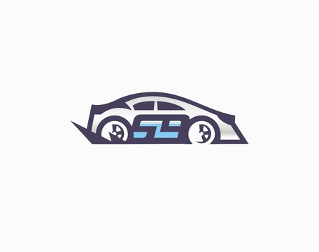 汽車(chē)跑車(chē)數(shù)字加油矢量