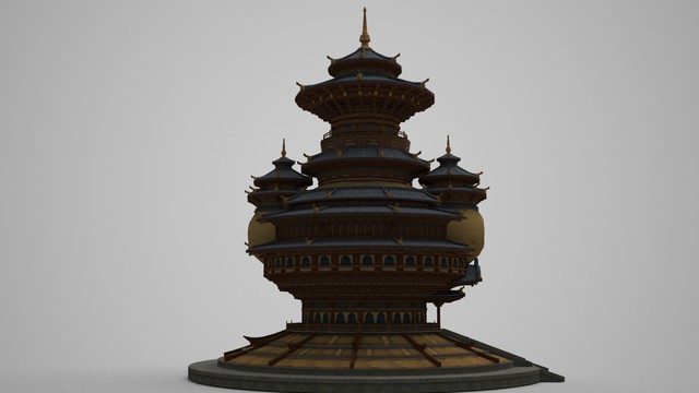 古建筑道家宮殿祭壇