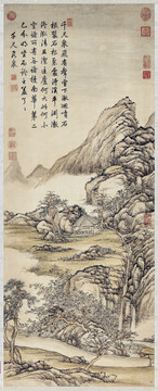 張宗蒼千尺飛泉圖