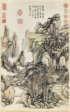 張宗蒼秋山霽色圖