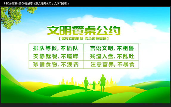 文明餐桌公約