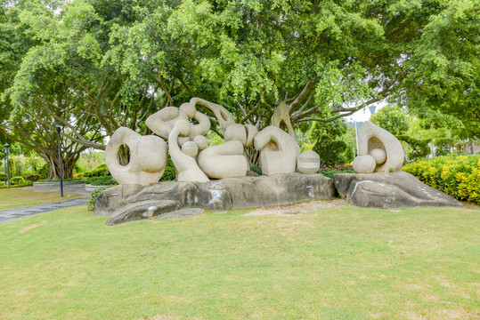 厦门白鹭洲公园雕塑
