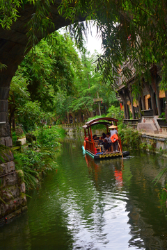 黄龙溪湖畔风景