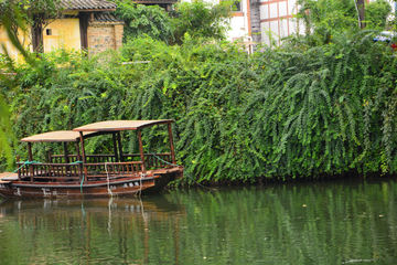 黄龙溪湖畔风景