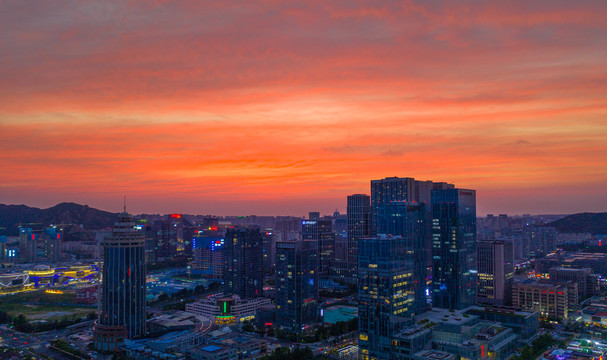 崂山城市夜景