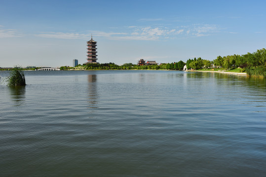 胶州少海湿地公园万佛塔