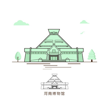 河南博物館插圖