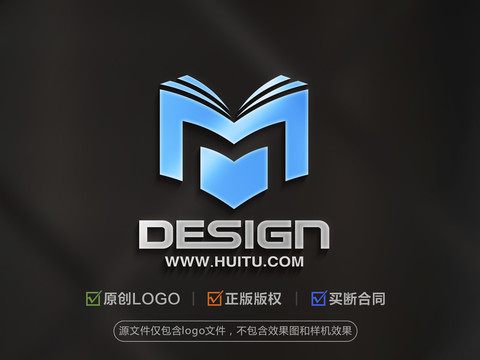 字母M培训教育LOGO