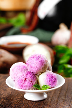 冰淇淋紫薯