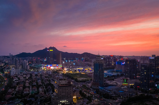 青岛崂山区夜景