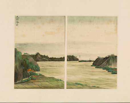 谷文晁古代日本風(fēng)光久野谷村