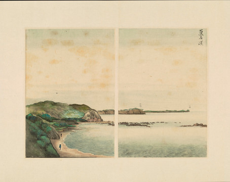 谷文晁古代日本山水画