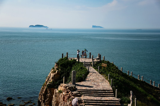 山东长岛九丈崖鸥翅湾观景台