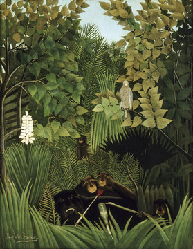 亨利·卢梭丛林油画