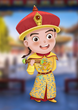 原創(chuàng)卡通小皇帝