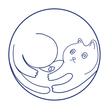 圓形貓貓圖形