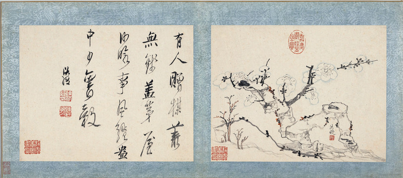 陳洪綬古梅圖