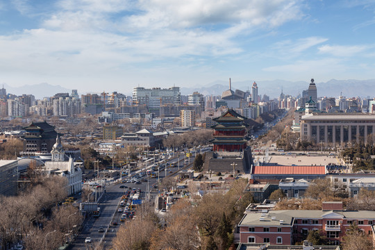 北京历史遗迹风光建筑正阳门