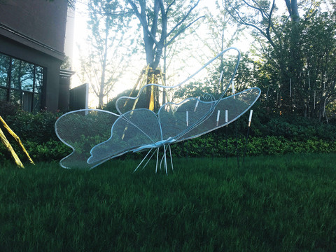 蝴蝶不锈钢雕塑