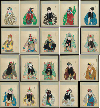 郎世寧百幅京劇人物圖