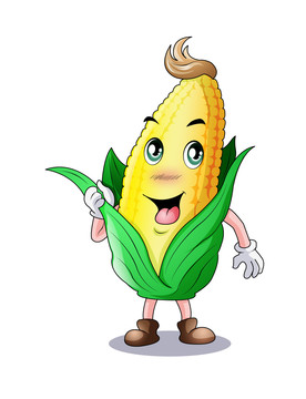 玉米小子卡通设计
