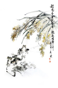 稻香蛙鳴
