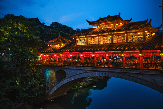 芙蓉古镇夜景