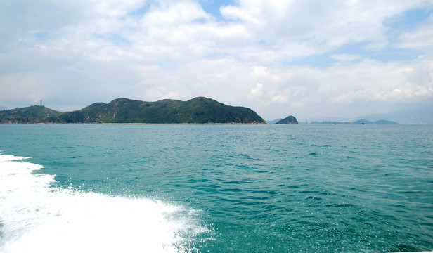 大海海面浪花