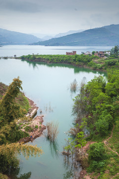 宜宾金沙江向家坝库区山水风光