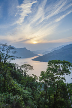 宜宾金沙江蜿蜒山水自然风光