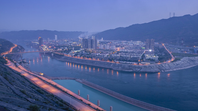 云南水富城市夜景