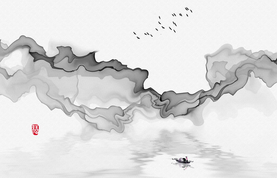 山水屏風(fēng)