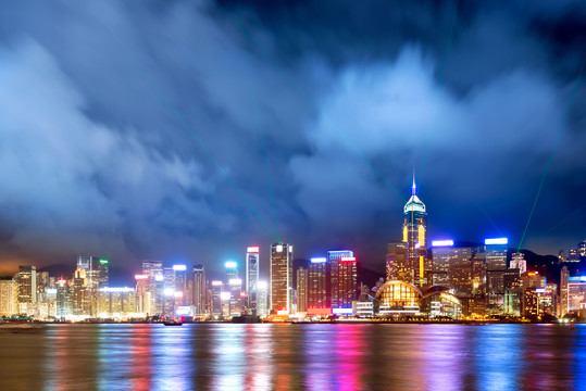 中国香港夜景
