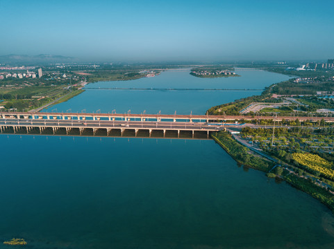 石家庄滹沱河沿岸