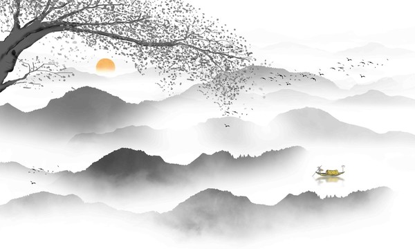 新中式山水畫