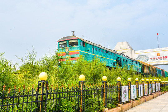 满洲里国门景区