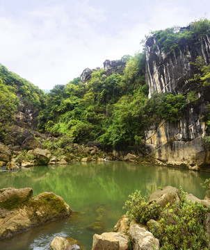 贵州天星桥山水自然风景