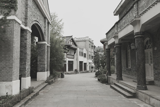 老重庆民国街景